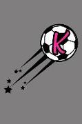 K Monogram Initial Soccer Journal