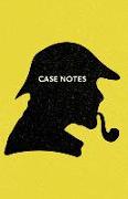 Case Notes: Sherlock Holmes Themed Yellow Notebook with Graph Paper