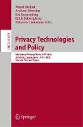 Privacy Technologies and Policy