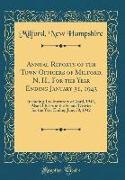 Annual Reports of the Town Officers of Milford, N. H., For the Year Ending January 31, 1943