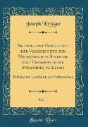 Beiträge zur Geschichte der Volksseuchen zur Medicinischen Statistik und Topographie von Strassburg im Elsass, Vol. 1