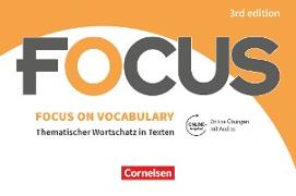 Focus on Vocabulary, Thematischer Wortschatz in Texten, Ausgabe 2019 (3rd Edition), B1/B2, Gymnasiale Oberstufe und berufsbildende Schulen, Vokabeltaschenbuch mit interaktiven Übungen mit Audios auf scook.de
