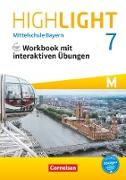 Highlight, Mittelschule Bayern, 7. Jahrgangsstufe, Workbook mit interaktiven Übungen auf scook.de, Für M-Klassen - mit Audios online