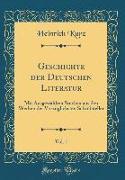 Geschichte der Deutschen Literatur, Vol. 1