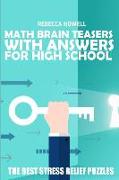 Math Brain Teasers with Answers for High School: Sum Skyscrapers Puzzles - The Best Stress Relief Puzzles