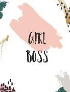 Girl Boss: College Ruled/ Medium Ruled Paper