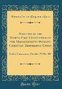 Souvenir of the Thirty-First Convention of the Massachusetts Woman's Christian Temperance Union