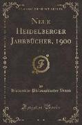 Neue Heidelberger Jahrbücher, 1900, Vol. 10 (Classic Reprint)