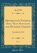 Mendelson's National Bank Note Reporter and Financial Gazette, Vol. 7