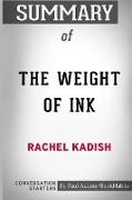 Summary of The Weight of Ink by Rachel Kadish