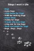 Things I Want in Life . . . Dogs, Dogs, Dogs: Dog Wisdom Quote Planner - Motivational Quotes by Dogs