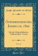 Österreichisches Jahrbuch, 1890, Vol. 14