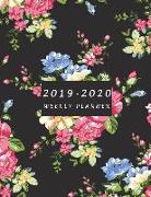 2019-2020 Weekly Planner: Large Two Year Planner with Flower Coloring Pages