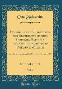 Protokolle und Relationen des Brandenburgischen Geheimen Rates aus der Zeit des Kurfürsten Friedrich Wilhelm, Vol. 7