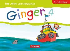 Ginger, Lehr- und Lernmaterial für den früh beginnenden Englischunterricht, Early Start Edition - Neubearbeitung, 4. Schuljahr, Bild-, Wort und Storykarten