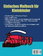 Einfaches Kindergarten-Malbuch Für Kleinkinder: Ein Malbuch Für Kleinkinder Mit Extra Dicken Linien: 50 Original-Entwürfe Von Autos, Flugzeugen, Zügen