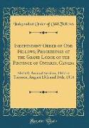 Independent Order of Odd Fellows, Proceedings of the Grand Lodge of the Province of Ontario, Canada