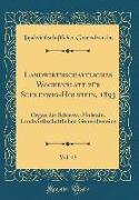 Landwirthschaftliches Wochenblatt für Schleswig-Holstein, 1893, Vol. 43