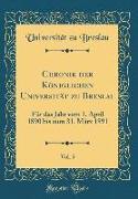 Chronik der Königlichen Universität zu Breslau, Vol. 5