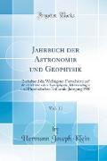 Jahrbuch der Astronomie und Geophysik, Vol. 11
