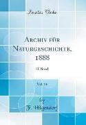 Archiv für Naturgeschichte, 1888, Vol. 54