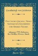 Politisches Journal Nebst Anzeige von Gelehrten und Andern Sachen, Vol. 2