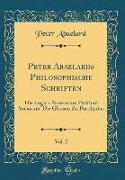 Peter Abaelards Philosophische Schriften, Vol. 2