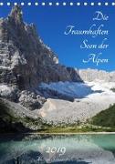 Die Traumhaften Seen der Alpen (Tischkalender 2019 DIN A5 hoch)
