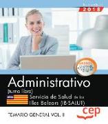 Administrativo : turno libre, Servicio de Salud de las Illes Balears, IB-SALUT. Temario general II