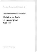 Hethitische Texte in Transkription KBo 13