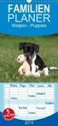 Welpen - Puppies - Familienplaner hoch (Wandkalender 2019 , 21 cm x 45 cm, hoch)