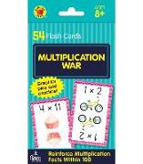 Multiplication War Flash Cards: 54 Flash Cards
