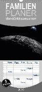 Mond Orbitalansichten - Familienplaner hoch (Wandkalender 2019 , 21 cm x 45 cm, hoch)