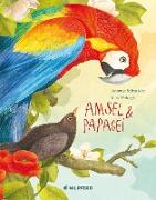 Amsel und Papagei