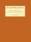 The Index of Middle English Prose, Handlist IV