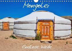 Mongolei Endlose Weite (Wandkalender 2019 DIN A4 quer)