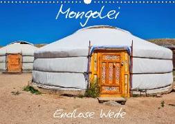 Mongolei Endlose Weite (Wandkalender 2019 DIN A3 quer)