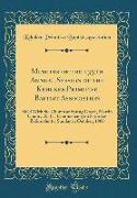 Minutes of the 135th Annual Session of the Kehukee Primitive Baptist Association