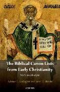 The Biblical Canon Lists from Early Christianity