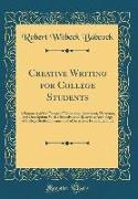 Creative Writing for College Students