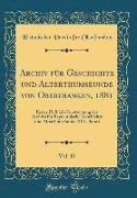 Archiv für Geschichte und Alterthumskunde von Oberfranken, 1881, Vol. 15