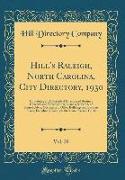 Hill's Raleigh, North Carolina, City Directory, 1930, Vol. 20