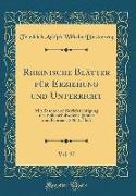 Rheinische Blätter für Erziehung und Unterricht, Vol. 37