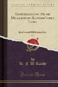 Gesetzsammlung für die Mecklenburg-Schwerin'schen Lande, Vol. 2