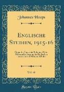 Englische Studien, 1915-16, Vol. 49