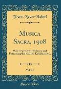 Musica Sacra, 1908, Vol. 41