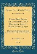 Papers Read Before the Lancaster County Historical Society, Friday, January 5, 1912, Vol. 16