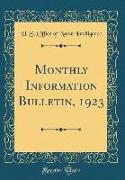 Monthly Information Bulletin, 1923 (Classic Reprint)