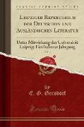 Leipziger Repertorium der Deutschen und Ausländischen Literatur, Vol. 3
