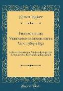 Französische Verfassungsgeschichte Von 1789-1852